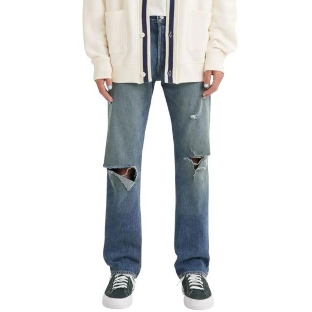New Levi's Mens 501  93 Straight Blue Jeans Size 35‎